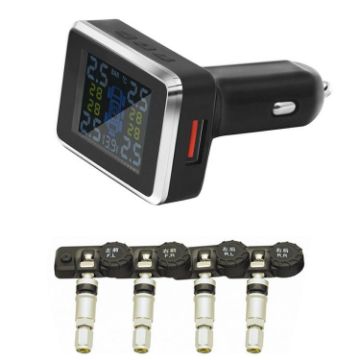 Internal Wireless Tire Pressure Sensor for Car Cigarette Lighter - 1