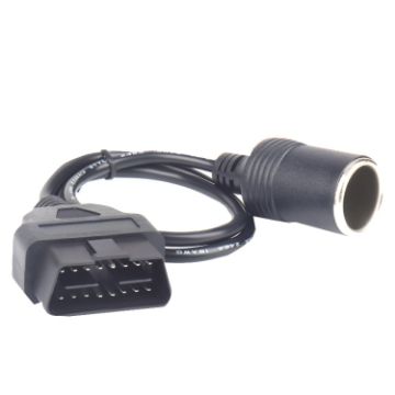 OBD to Cigarette Lighter Female Seat Power Cord 60cm for Recorder - 1