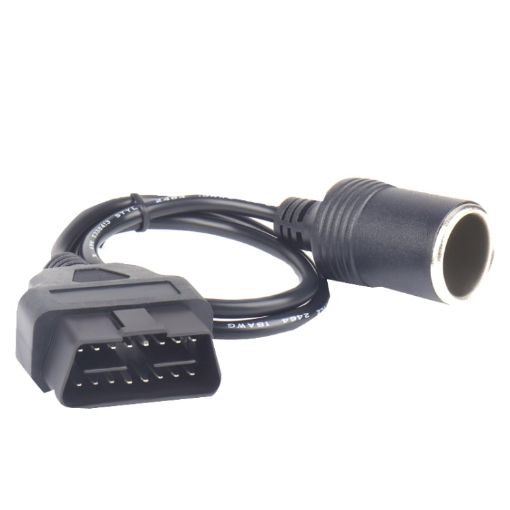 OBD to Cigarette Lighter Female Seat Power Cord 60cm for Recorder - 1