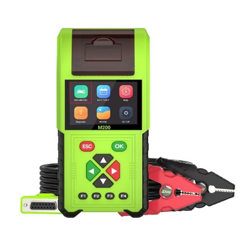 JDiag M200 OBD Motorcycles Diagnostic Tool with Data Printing 8V-30V - 1