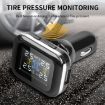 Mini TPMS Car Cigarette Lighter Wireless Tire Pressure System (Black) - 2