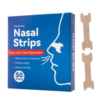 50pcs Nasal Strips 66x19mm for Sleep, Snoring, Congestion Relief - 1