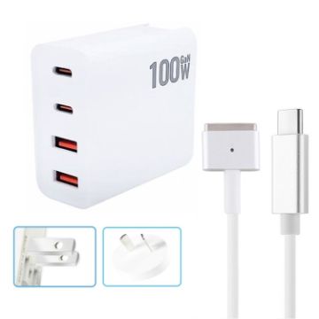 GaN 100W USB-C Charger + USB with 1.8m Type-C MagSafe 2 Cable - 1