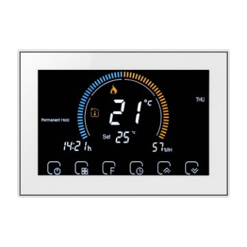Smart Home Thermostat: BHT-8000-GC, Energy-Saving, White - 1