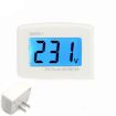LCD Display Digital Voltmeter Plug-Type Electric Meter 110V (US Plug) - 1