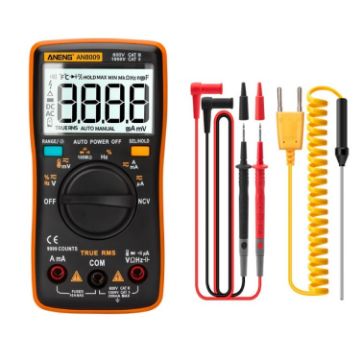 ANENG AN8009 NVC Digital Multimeter, Standard (Orange) - 1