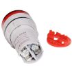 DC Voltage Signal Indicator 22mm Round 6-100V Voltmeter (2 PCS) - 7