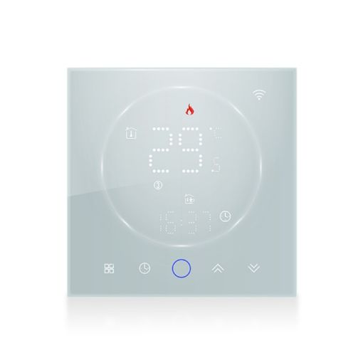 BHT-008GCLW Smart WiFi LED Thermostat 95-240V AC 5A (White) - 1