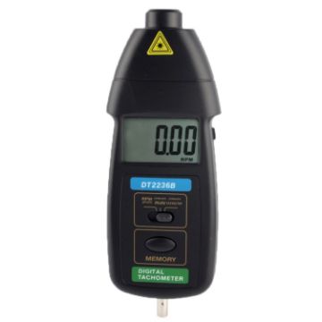 DT2236B Contact & Non-Contact Laser Digital Tachometer - 1