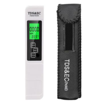 Backlight TDS & EC Water Quality Conductivity Test Pen (White) - 1