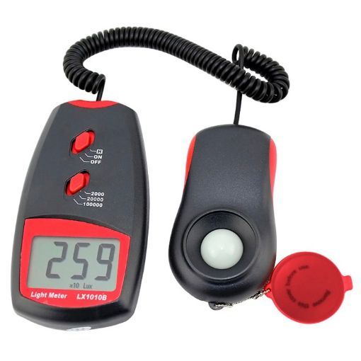 Red Digital Light Meter, Range: 1-100000 Lux - 1