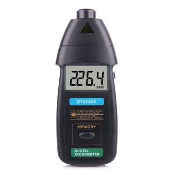 DT2234C Non-Contact Digital Laser Tachometer RPM Meter - 1