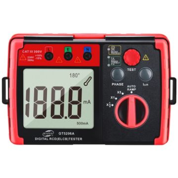 BENETECH GT5206A LCD Digital Leakage Protector Switch Tester - 1