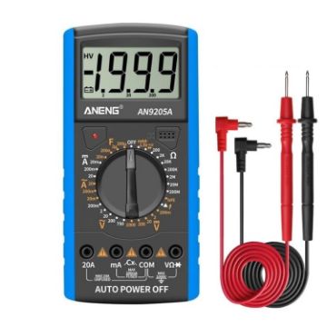 ANENG AN9205A Blue High-Precision Digital Multimeter, Automatic - 1