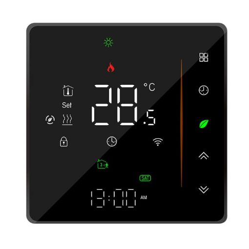 Smart Home Heating Thermostat, WiFi, 95-240V, EU, Internal Sensor - 1
