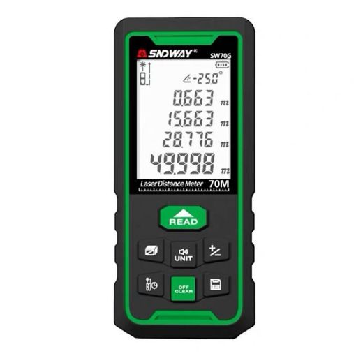 SNDWAY SW70G 70m High-Precision Green Laser Rangefinder Indoor Outdoor - 1