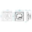 Smart Home Electric Heating LED Thermostat 95-240V AC (Black) - 2