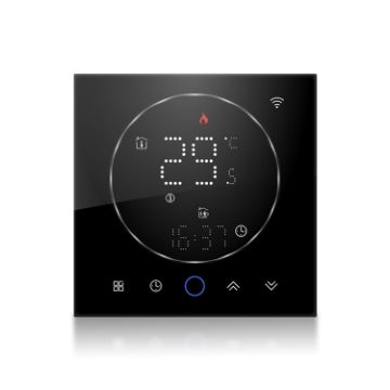 Smart WiFi LED Thermostat for Water Heating 95-240V AC 5A, Black - 1