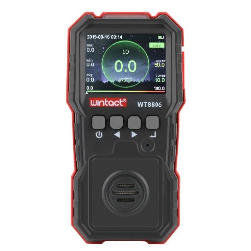 WINTACT WT8806 CO Monitor Rechargeable Gas Sensor Alarm Detector - 1