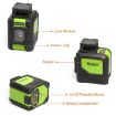 901CG H360 Laser Level 5 Line Green Beam, IP54, Wall/Floor Use - 3