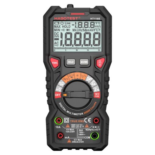 HABOTEST HT118E High-Precision Fire Prevention Digital Multimeter - 1