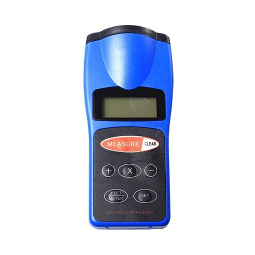 Blue Ultrasonic LED Laser Distance Measure Meter Tool - 1