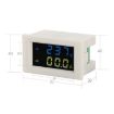 Digital AC Voltmeter Ammeter 100A LCD Panel Monitor 110V-380V (Black) - 4
