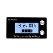 SUPNOVA DC 8-100V Battery Capacity Indicator Voltmeter Blue - 1