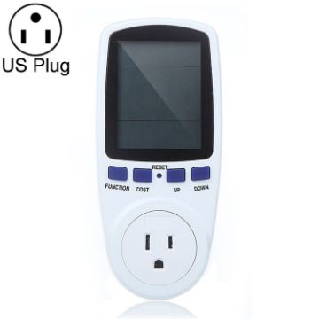 LCD Display Power Meter: Energy Usage Monitor, 120V 15A US Plug - 1