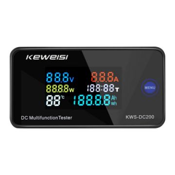 KWS-DC200-10A Digital DC Voltage Current Display 8-120V (Black) - 1
