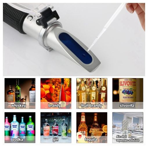 Portable Digital 0-80 ATC Brix Glycol Beer Refractometer RZ116 - 1