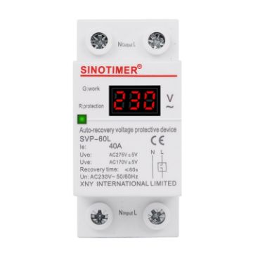 SINOTIMER SVP-60L 220V LED Display Delay Under-voltage Protector - 1