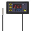 12V Microcomputer Digital Display Thermostat, Red & Blue Display - 1