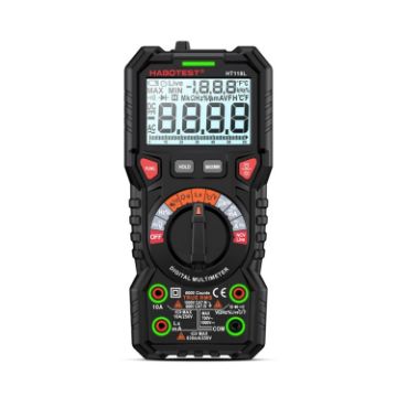 HABOTEST HT118L Mini High Precision Intelligent Multimeter (Black) - 1
