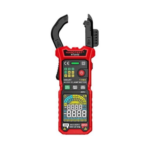 HABOTEST HT205D Clamp Multi-Function Digital Multimeter (Black Red) - 1