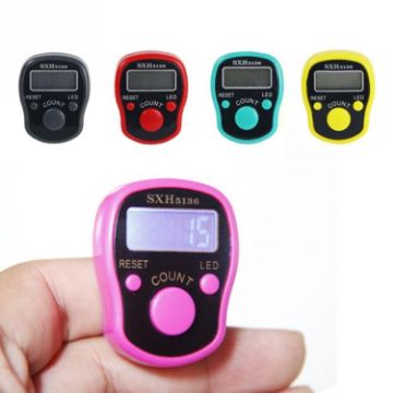Portable Hand Tally Counter LCD Screen, Random Color - 1