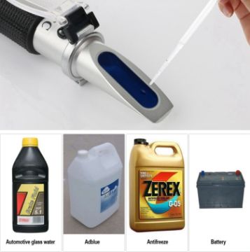 RZ115 Antifreeze Refractometer Urea Adblue Battery Fluid Tester ATC - 1