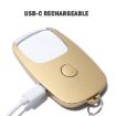 Rechargeable 5x Magnifying Glass with Light & Keychain (Silver) - 5