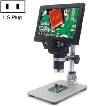 G1200 7" LCD 1200X Portable Electronic Desktop Microscope, US Plug - 1