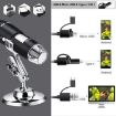 1600X USB Digital Microscope with 8 LED & Stand - Black - 5