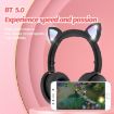 BK9 Luminous Cat Ear Bluetooth Gaming Headset 7.1 Surround, Black - 4
