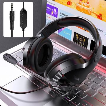 YINDIAO Q2 Black Head-mounted Gaming Headset with Microphone - 1