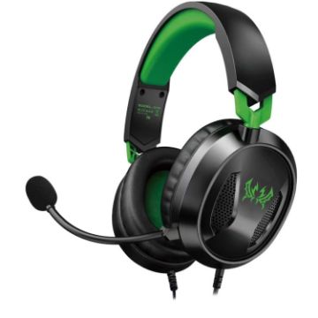 KOTION EACH G3100 Gaming Headset with Mic, 1.7m Cable (Black+Green) - 1