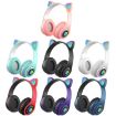 B39 Cat Ear LED Light Wireless Bluetooth Headset (White) - 2