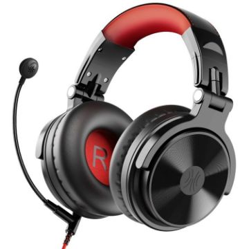 OneOdio Pro-M Bluetooth Gaming Headset (Black & Red) - 1