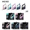 AKZ-022 Cat Ear LED Headset USB + 3.5mm with Mic (Dark Blue) - 2