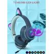 AKZ-022 Cat Ear LED Headset USB + 3.5mm with Mic (Dark Blue) - 4