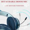 AKZ-022 Cat Ear LED Headset USB + 3.5mm with Mic (Dark Blue) - 6