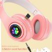 B39 Purple LED Cat Ear Wireless Bluetooth Headset - 5