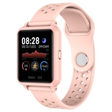 P8 1.3" IPS Smart Watch, Heart Rate/Blood Pressure/Sleep Monitor (Pink) - 1